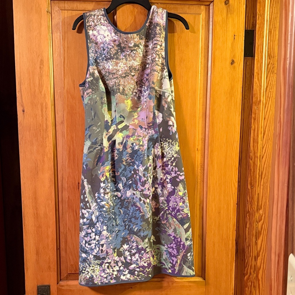 White House Black Market Multicolor Floral Midi Dress